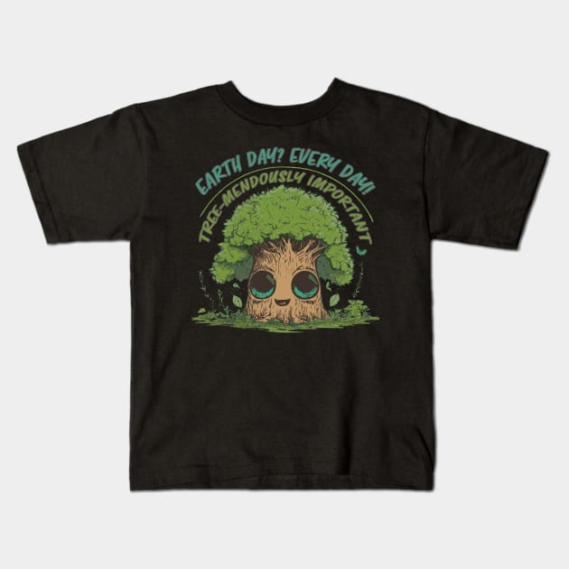 Earth Day? Every Day! Kids T-Shirt by deadhippo